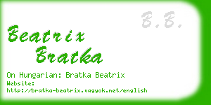 beatrix bratka business card